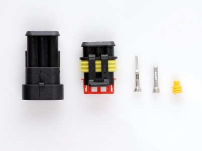 ZŁĄCZE 3-STYKOWE EURO (1 KOMPLET) Z USZCZELKAMI)