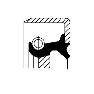 Simering 46x78x10 mostu pn CORTECO 12011462 40000200