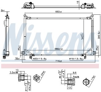 Chłodnica klimatyzacji NISSENS 94863 