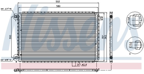 Chłodnica klimatyzacji NISSENS 94959 
