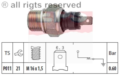 Czujnik ciśnienia oleju FACET 1.800.021 113114