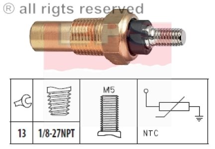 Czujnik temperatury FACET 1.830.124 6145143