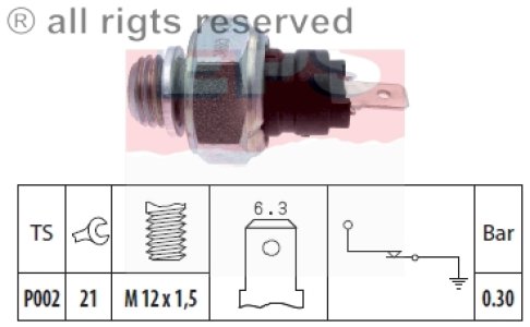 Czujnik ciśnienia oleju FACET 1.800.001 4151243