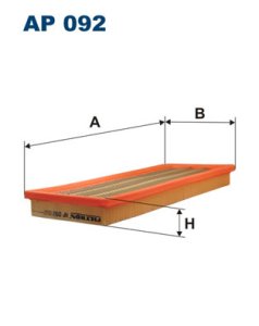 Filtr powietrza FILTRON AP092 C3874