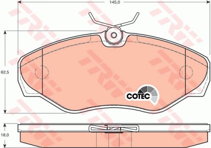 Klocki hamulcowe TRW GDB1478 23099184