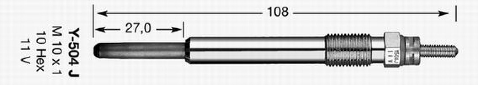 Świeca żarowa NGK D-POWER 24 250202032