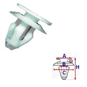 SPINKA TAPICERKI ROMIX C10157 8E0867267 AUDI