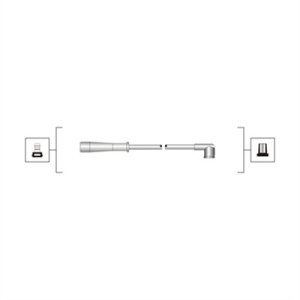 Przewody wysokiego napięcia komplet MAGNETI MARELLI MSQ0029 