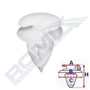 SPINKA TAPICERKI DRZWI CZARNA FIAT