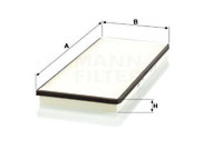 Filtr kabinowy MANN-FILTER CU3858 