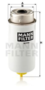 Filtr paliwa MANN-FILTER WK8104 