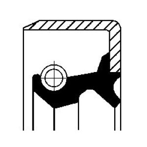 Simering 40x54x7 półoś piasta CORTECO 19016499 B00126154