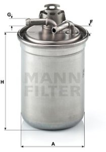 Filtr paliwa MANN-FILTER WK823/3X WK8233