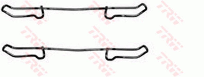 Zestaw montażowy klocków hamulcowych TRW PFK241 16011000