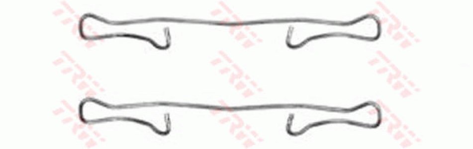 Zestaw montażowy klocków hamulcowych TRW PFK302 61180000