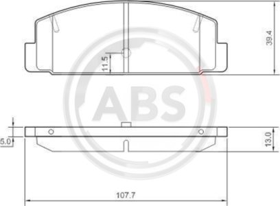 Klocki hamulcowe A.B.S. 37382 24045137