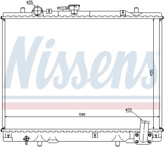Chłodnica silnika NISSENS 62892 MR281023