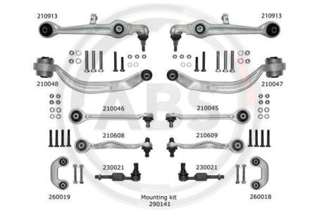 Zestaw wahaczy A.B.S. 219902 4B3498998S1