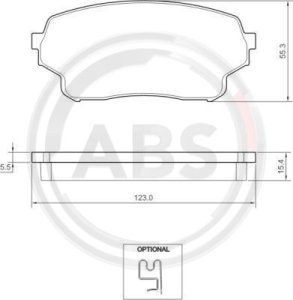 Klocki hamulcowe A.B.S. 37503 5520050J02