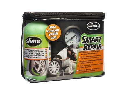 ZESTAW NAPRAWCZY KOŁA + KOMPRESOR SLIME AMTRA 75 007 
