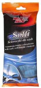 ŚCIERECZKI DO SZYB 24 SZTUK MOJE AUTO