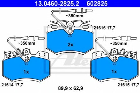 Klocki hamulcowe ATE 13.0460-2825 20988177