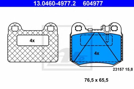 Klocki hamulcowe ATE 13.0460-4977 23157160