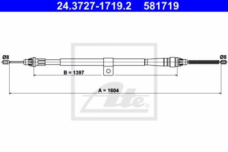 Linka hamulca ATE 24.3727-1719 36530AX601