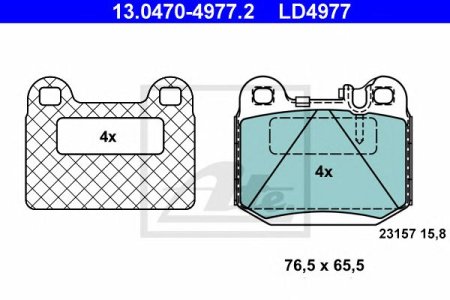 Klocki hamulcowe ATE 13.0470-4977 23157160