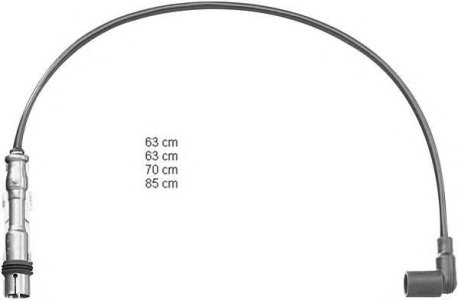 Przewody wysokiego napięcia BERU ZEF 1255 RCVW907