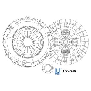 Sprzęgło komplet BLUE PRINT ADC43096 MBK2108
