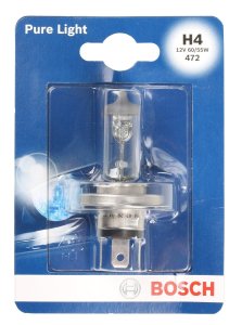 ŻARÓWKA H4 60/55W 12V PURE LIGHT BOSCH 1987301001 H4