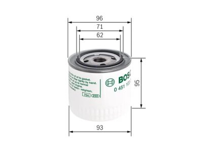 Filtr oleju BOSCH 0451103260 W9407