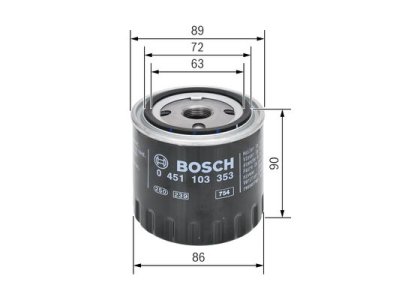 Filtr oleju BOSCH 0451103353 W7128
