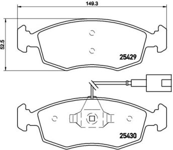 Klocki hamulcowe BREMBO P23138 77365729