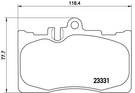 Klocki hamulcowe BREMBO P83058 446550170