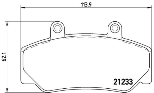 Klocki hamulcowe BREMBO P86006 21233167