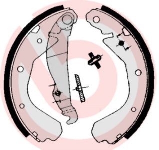 Szczęki hamulcowe BREMBO S59508 1605674