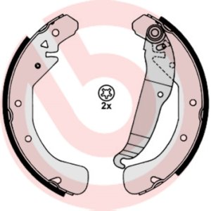 Szczęki hamulcowe BREMBO S59517 1605920