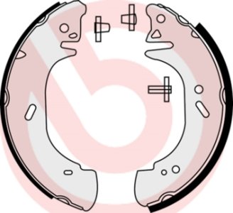 Szczęki hamulcowe BREMBO S59518 7701205290