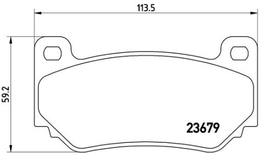 Klocki hamulcowe BREMBO P52018 SFP000170