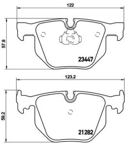 Klocki hamulcowe BREMBO P06029 23447170