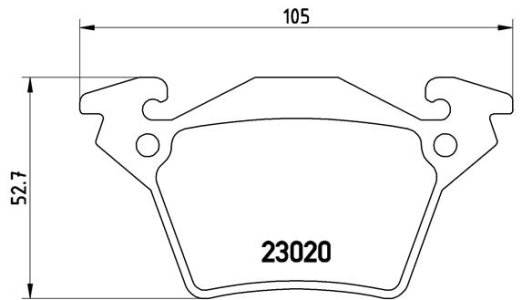 Klocki hamulcowe BREMBO P50032 23020180