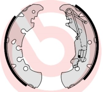 Szczęki hamulcowe BREMBO S23555 77362449