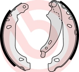 Szczęki hamulcowe BREMBO S68524 7701205758