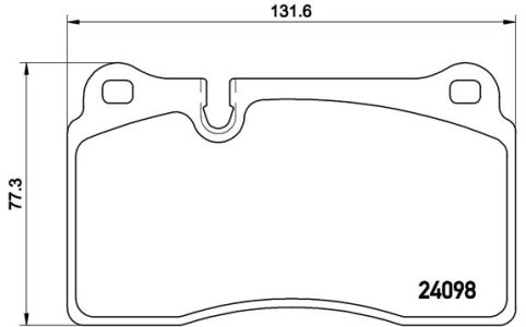 Klocki hamulcowe BREMBO P85110 7L6698151E