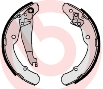 Szczęki hamulcowe BREMBO S85516 1J0698525