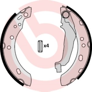 Szczęki hamulcowe BREMBO S56507 4406099B26