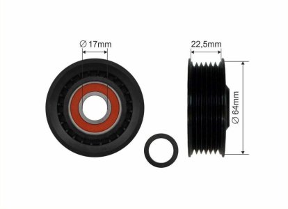 Rolka prowadząca CAFFARO 80-40 059903341A