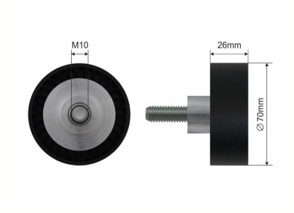 Rolka prowadząca CAFFARO 01-13 11281435594